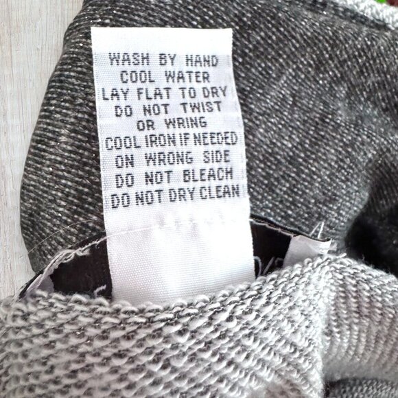 REBECCA MALONE Gray French Terry Knit Tunic 3/4 Sleeve Sweatshirt Sweater 1X - Picture 4 of 5